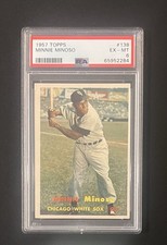 1957 Topps #138 Minnie Minoso HOF PSA Graded PSA 6 - EX-MT Vintage Baseball Card