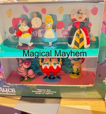 Disney Alice In Wonderland Figurine Play Set Playset White Rabbit Cheshire Cat