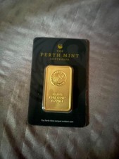 The Perth Mint 1 oz .9999 Fine Gold Bar in Tamper-Evident Assay Card
