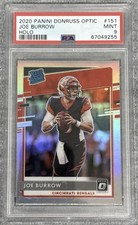 2020 Panini Donruss Optic Joe Burrow #151 Holo PSA 9