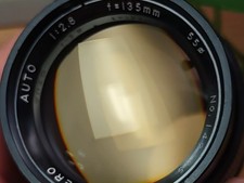 Kamero Auto 135mm f2.8 Telephoto Lens M42 Screw Mount Made in Japan Vintage