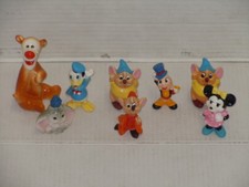 VINTAGE JAPAN DISNEY CHARACTER FIGURINE MINNIE MOUSE DONALD DUCK DUMBO ETC (8)