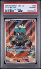 2025 POKEMON MEG EN-MEGA EVOLUTION ILLUSTRATION RARE #146 MARSHADOW PSA 10