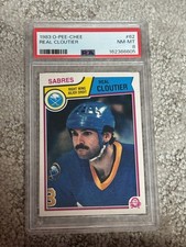 1983 O-PEE-CHEE OPC HOCKEY CARD PSA 8 REAL CLOUTIER BUFFALO SABRES