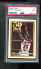 1993-94 Topps #64 Michael Jordan PSA 9 Graded Basketball Card 50 Point Club NBA