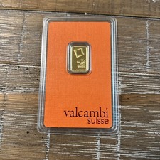 Valcambi 2.5g Gold Bar .999 Fine Gold, Assay Sealed