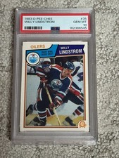 1983 O-PEE-CHEE OPC HOCKEY CARD PSA 10 WILLY LINDSTROM EDMONTON OILERS