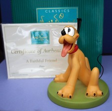 CERAMIC WALT DISNEY CLASSICS COLLECTION FIGURE PLUTO-A FAITHFUL FRIEND