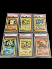 Ninetales Machamp Jolteon Psa Graded English Pokemon Cards ! Investor Lot Of 6!