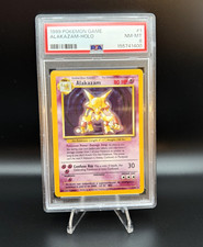 Pokemon TCG 1999 Base Set Alakazam 001/102 Holo Rare PSA Graded ENG