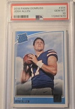 2018 Donruss Josh Allen Psa 10  Rookie Card