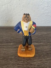 Disney Porcelain Figurine Beauty & the Beast  Figurine 3 1/4" Made In Sri Lanka 