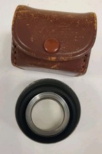 Vintage camera lens shade Pigeon 33 with leather case & several shade lenses