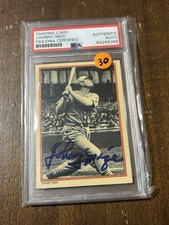 1985 Johnny Mize Auto Baseball Card PSA Authentic 