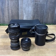 Vintage Camera Lens Lot Vivitar Wide Angle Prinz Telephoto Kodak Cases