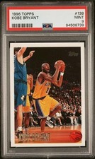 Kobe Bryant Rookie Card 1996 Topps Basketball #138 RC PSA 9 Mint