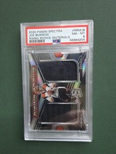 2020 Panini Spectra #RRMJB Joe Burrow Rising RC Materials 052/149 PSA NM-MT 8