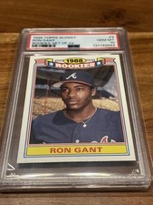 1989 TOPPS GLOSSY ROOKIES SET OF 22 #9 RON GANT  PSA 10 POP 6