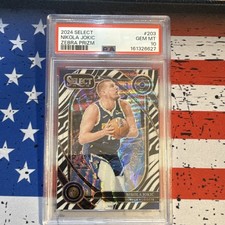 Panini Select 2024-25 Courtside Nikola Jokić #203 Zebra Prizm PSA 10 (161326627)