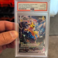 2021 POKEMON SWSH BLACK STAR PROMO #184 FULL ART/JOLTEON VMAX PSA 10