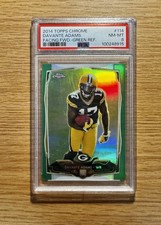 2014 Topps Chrome Green Refractor Davante Adams #114 Rookie RC PSA 8