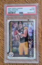 WILL HOWARD 2025 TOPPS CHROME PSA 10 GEOMETRIC REFRACTOR ROOKIE  Gem Mint Pop 1