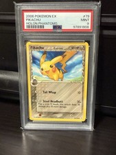 Pokemon TCG PSA 9 Pikachu 79/110 EX Holon Phantoms  EN 2006