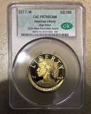 2017-W $100 AMERICAN GOLD LIBERTY 225th US MINT ANNIVERSARY PR70 DCAM CAC WP