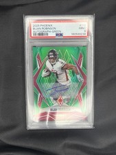 2025 Panini Phoenix - Bijan Robinson #112 Green /25 PSA 9