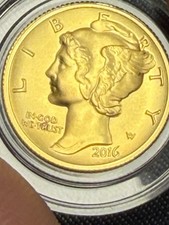 2016-W 10C GOLD MERCURY DIME ✪ COIN ONLY ✪ 1/10 OZ Not Vos Or Box