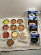 Vtg Camera Lens Filter Lot Heliopan Nikon Tiffen Hoya 52mm 62mm Color Filters
