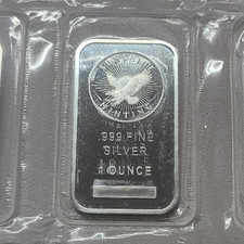 1 Troy oz Sunshine Mint .999 Fine Silver Bar Mint Mark SI Sealed