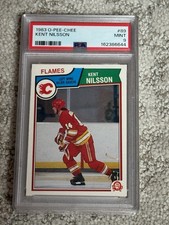 1983 O-PEE-CHEE OPC HOCKEY CARD PSA 9 KENT NILSSON CALGARY FLAMES