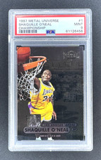 PSA 9 SHAQUILLE O'NEAL 1997 Metal Universe Championship #1  Low Pop!!! *READ***