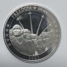 2021 Eastern Caribbean 1/2 oz .9999 Silver Coin Mount Rushmore Freedom Hope