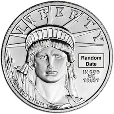 American Platinum Eagle (1/4 oz) $25 - BU - Random Date