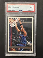 Topps 1997 Topps Tracy McGrady #125 Raptors PSA 9 Graded Basketball Card