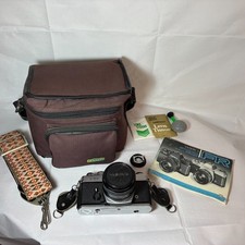 Yashica FR Vintage 35mm SLR Film Camera w/ML 50mm f/1.7 Lens & Accessories WORKS