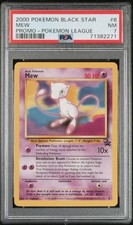 PSA Near Mint 7 MEW #8 POKEMON LEAGUE BLACK STAR 2000 PROMO