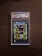 2024 PANINI DONRUSS OPTIC PURPLE SHOCK #201 CALEB WILLIAMS PSA 8