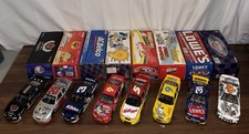 NASCAR Action 1/24 Diecast Lot Of 8 Cars W/ Boxes Earnhardt J, Harvick, & More!