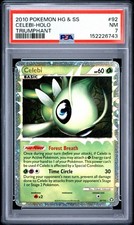 2010 POKEMON TRIUMPHANT CELEBI PRIME #92 ULTRA RARE PSA 7 NM
