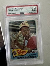 1965 Topps Frank Robinson #120 PSA Cincinnati Reds MLB Graded Baseball Card