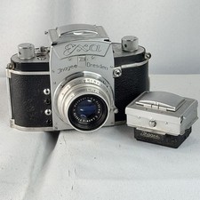 Exa Ihagee Dresden 35mm SLR Camera + 50mm f2.9 Lens Waist Level Finder Vintage
