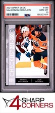 2021-2022 UPPER DECK #449 MacKINNON/DRAISAITL POP 3 PSA 10