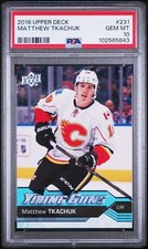 2016-17 Upper Deck  Young Guns Matthew Tkachuk PSA 10