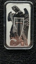 1oz .999 Silver Bar - Scottsdale Mint Archangel Silver Bullion Bar