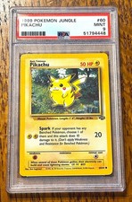 PSA 9 ~ Pikachu Card #60 ~ 1999 Pokemon Jungle ~ Unlimited Base Set WOTC