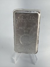 10oz .999 Fine Silver Bullion Bar Geiger Edelmetalle Silver Bullion..