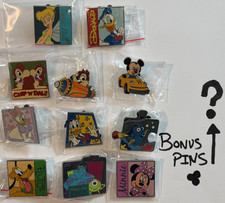 Exact Disney Trading Pin Lot of 10 Pins No Duplicates plus 2 Random Bonus Pins!